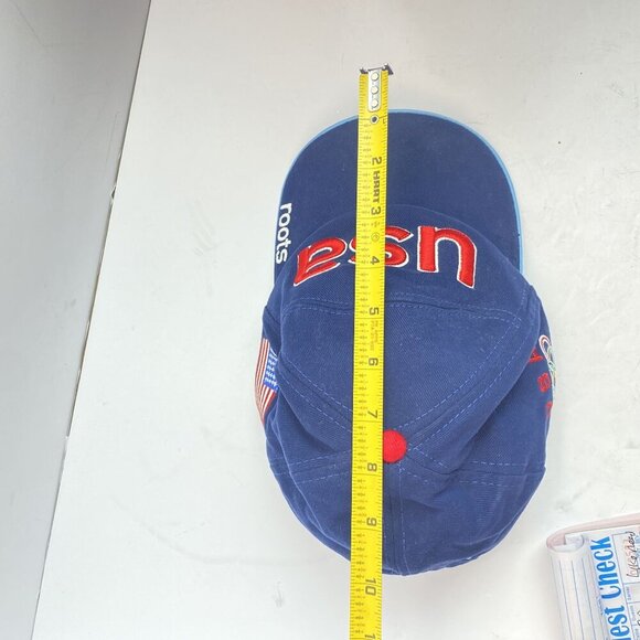 2002 U.S. Olympic Team Roots Official Outfitter USA Baseball Cap Blue/Red - Picture 11 of 11